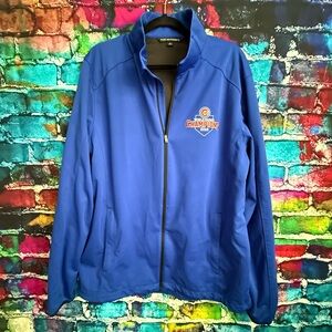 Chicago Cubs 2016 World Series Blue PORT AUTHORITY  Vietnam Zip Jacket Men’s L